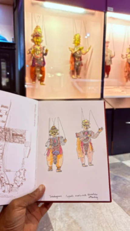 Puppets on a string at RDK Museum