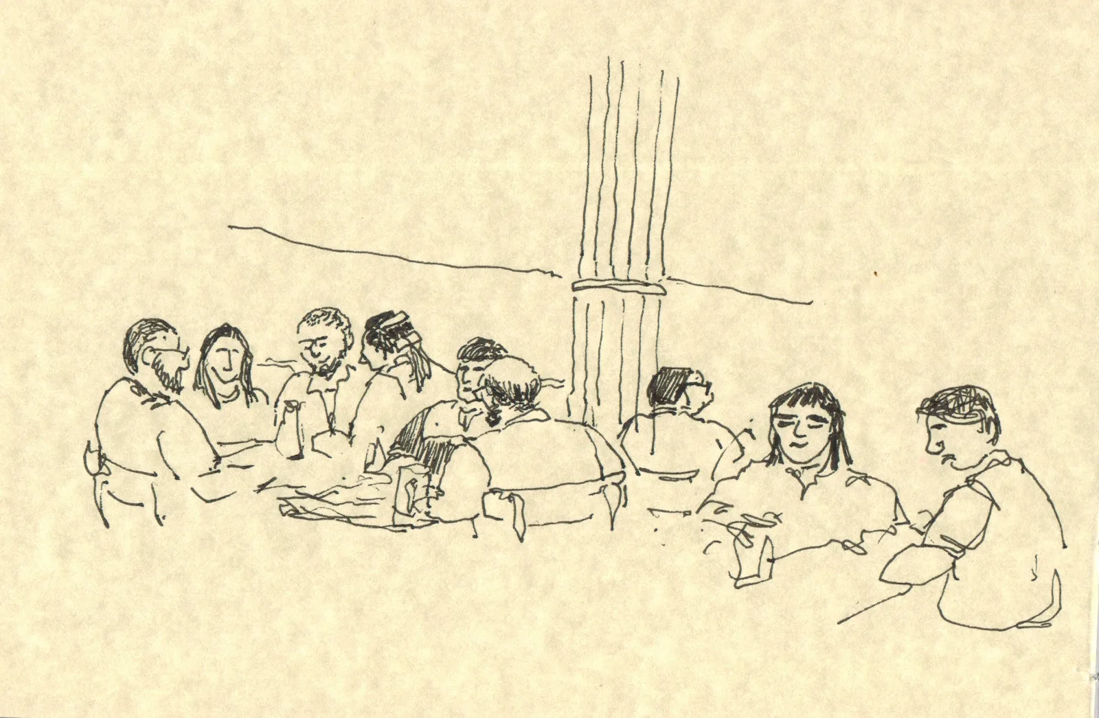 Sketch of Leopold Cafe