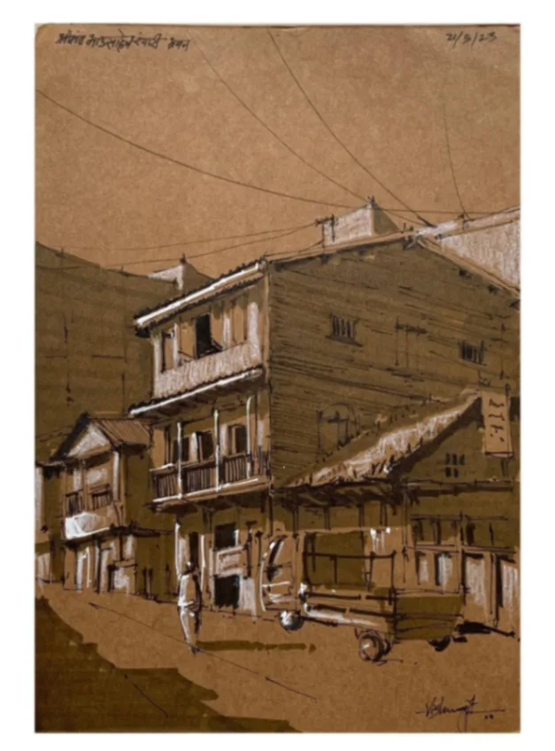 Sketched at Bhau Rangari Ganpati, Jul 2026